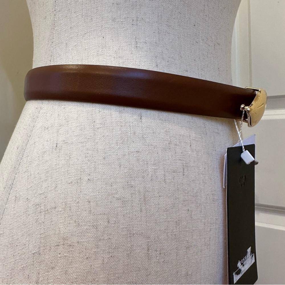 Weekend Max Mara "From Lily With Love" NWOT Leather Double Heart Belt S/M Spring - Picture 12 of 16